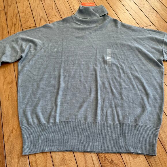 NWT Joe Fresh Gray XL Turtleneck Knit Sweater Minimalist Layering Fall/Winter - Picture 2 of 10